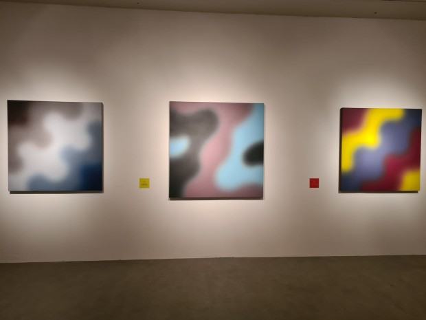 Fragment wystawy pt. Fangor