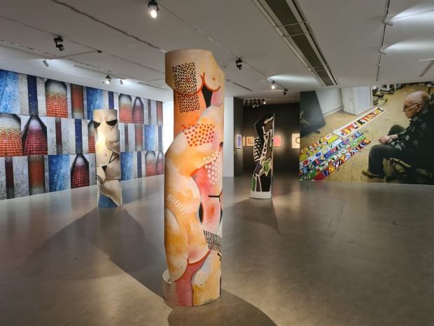 Fragment wystawy pt. Fangor