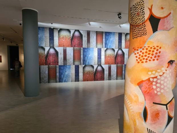 Fragment wystawy pt. Fangor