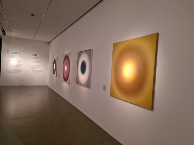 Fragment wystawy pt. Fangor