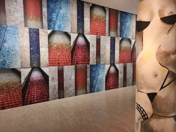 Fragment wystawy pt. Fangor