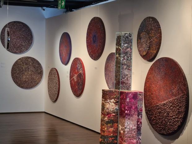 Fragment wystawy Krzysztofa Gliszczyńskiego pt. Perpetuum Pictura