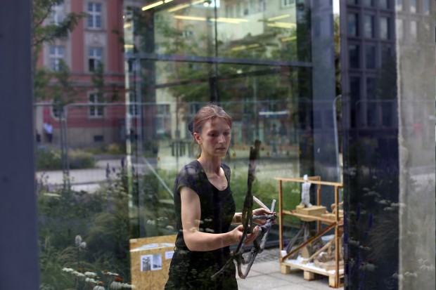 Młoda Rzeźba na placu Nowy Targ