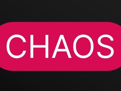 Grafika promująca wystawę pt. Chaos - jak zawsze