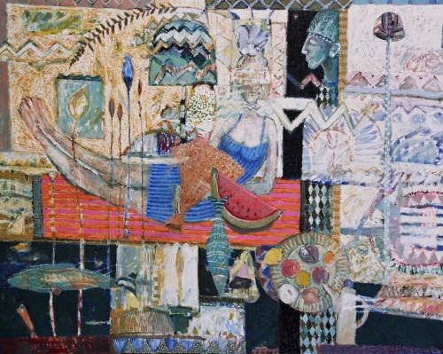 Noc nie znaczy dzien.200x170cm.olej.plotno.2001.