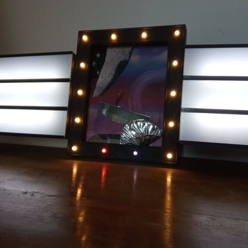 Justyna Klecka SAT LEM_instalacja ready made_opcja do ekspozycji w ciemności_2021