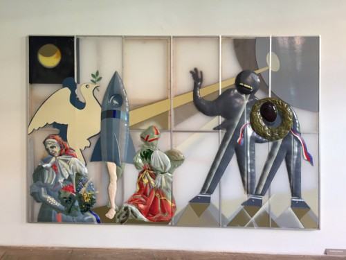 26 Sympozjum ' Dilna' 2019,Fragment ekspozycji praca Wojtka Horálka 02,