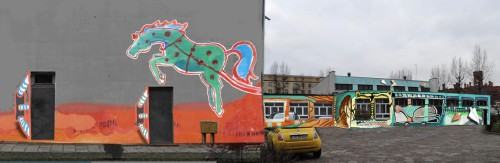 studenci malują murale studenci malują murale