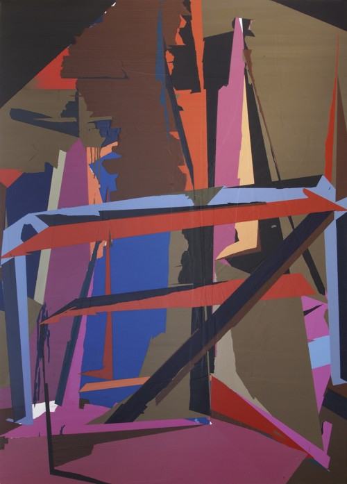 Anna Kołodziejczyk: Co wyrasta z ruin - akryl na płótnie, 2011