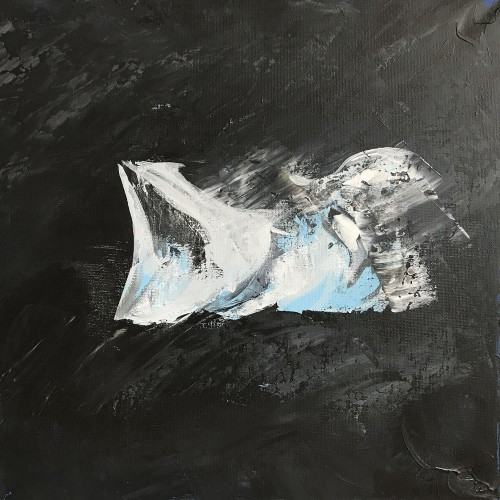 Wojciech Pukocz, Duch (310), 2019, akryl na płótnie, 50 x 50 cm