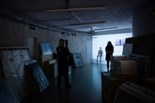 Wernisaż wystawy Wojciecha Pukocza "Więcej niż 1000 słów" (22.11.2019), fot. Małgorzata Kujda, © Muzeum Współczesne Wrocław, 2019.