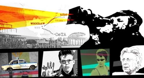 Kolaż fragmentów prac studentów ASP: Agaty Filip, Marty Keler, Szymona Buły, Malwiny Kwiatkowskiej i Honoraty Wojczyńskiej.