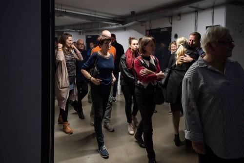 Wernisaż wystawy Wojciecha Pukocza "Więcej niż 1000 słów" (22.11.2019), fot. Małgorzata Kujda, © Muzeum Współczesne Wrocław, 2019.