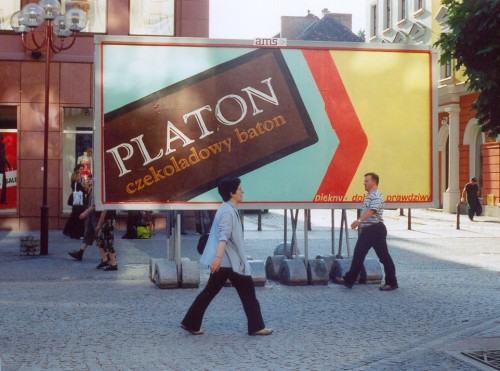 "Platon czekoladowy baton", ul. Świdnicka Wrocław 2005 _ archiwum grupy Twożywo