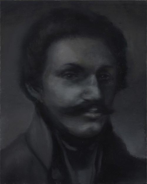 Paweł Baśnik, Generał Jabłonowski, 2018, olej na płótnie, 50 x 40 cm