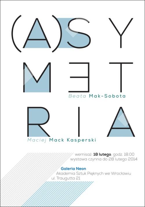 asymetria plakat