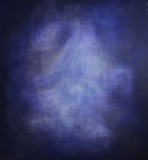 Agnieszka Apoznańska Krajobraz zamglony, olej na plotnie,120x130