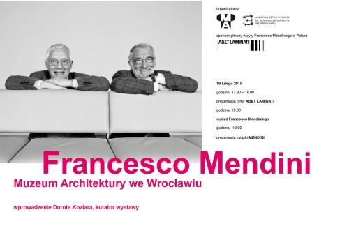 Francesco Mendini w Muzeum Architektury we Wrocławiu