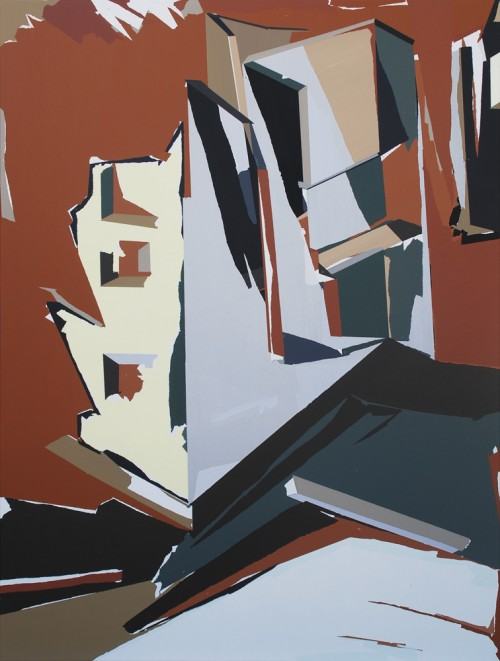 Anna Kołodziejczyk: Willa doktora Kriebla - akryl na płótnie, 2009