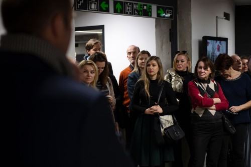 Wernisaż wystawy Wojciecha Pukocza "Więcej niż 1000 słów" (22.11.2019), fot. Małgorzata Kujda, © Muzeum Współczesne Wrocław, 2019.