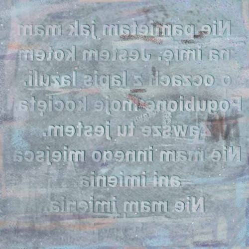 „nie pamiętam, jak mam na imię”, technika mieszana, płótno, 30x30 cm, 2016