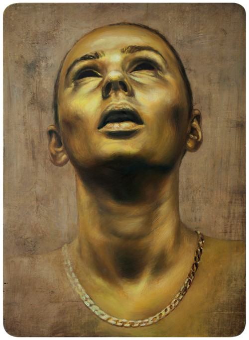 Joanna Kaucz, Autoportret złoty, 2017