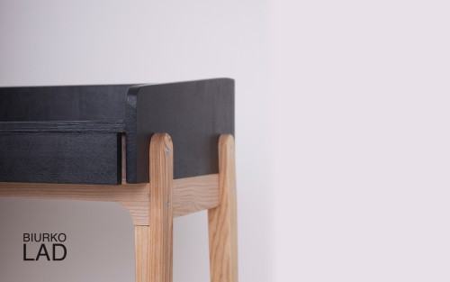 projekt biurka inspirowany detalem stolarskim (autor: Jacek Gonera)