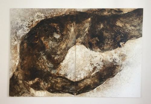 26 Sympozjum ' Dilna' 2019,Fragment ekspozycji praca Mirka Zahálki