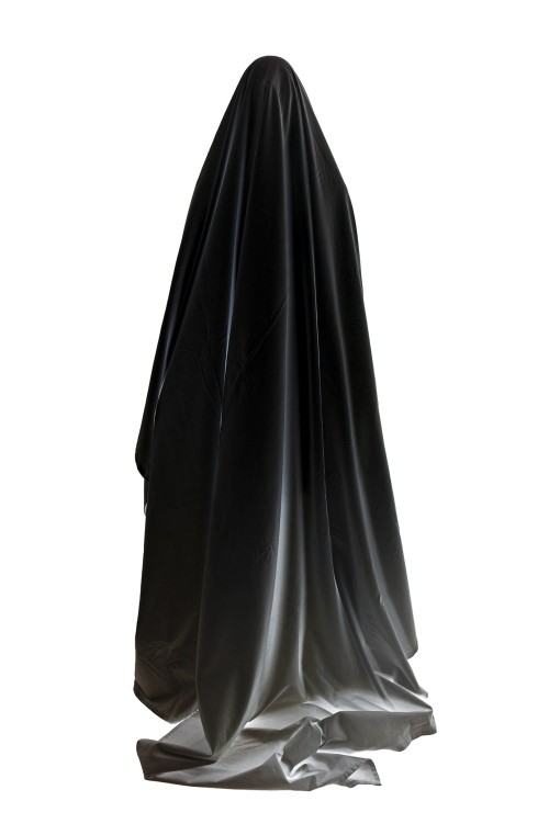 Wojciech Pukocz, Czarny duch, 2019, druk solwentowy, 140 x 98 cm