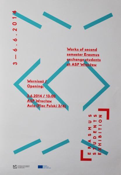 wystawa studentów Erasmus 2014 - plakat
