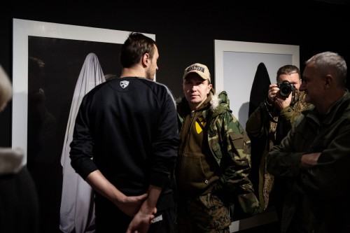 Wernisaż wystawy Wojciecha Pukocza "Więcej niż 1000 słów" (22.11.2019), fot. Małgorzata Kujda, © Muzeum Współczesne Wrocław, 2019.