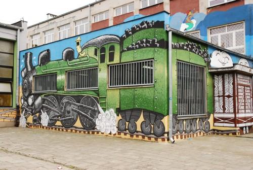 Murale na pl. Muzealnym Murale na pl. Muzealnym