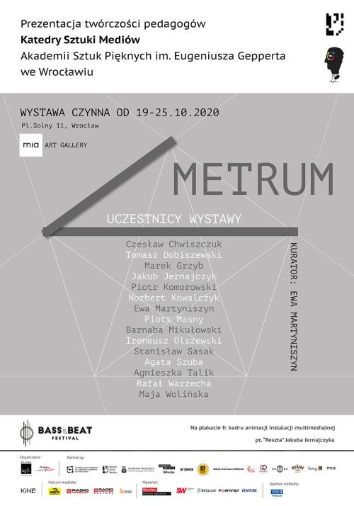 Metrum - wystawa pedagogów Katedry Sztuki Mediów