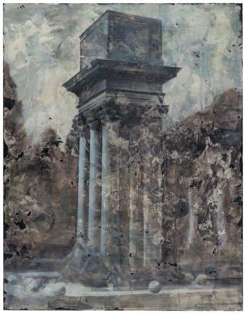 Paweł Baśnik, Grób Bema, 2018, olej na płótnie, 90 x 70 cm