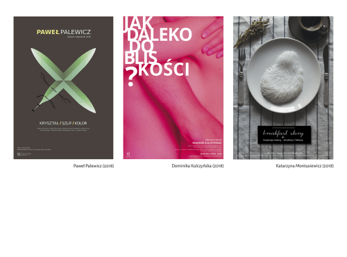 65319396.png Paweł Palewicz, Dominika Kulczyńska, Katarzyna Montusiewicz, Plakaty, 2018 r.