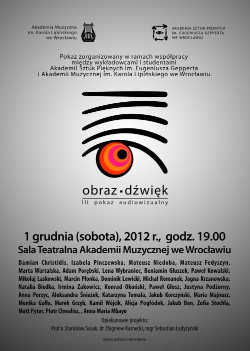 III pokaz audiowizualny "Obraz i dźwięk" III pokaz audiowizualny "Obraz i dźwięk"