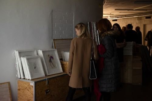 Wernisaż wystawy Wojciecha Pukocza "Więcej niż 1000 słów" (22.11.2019), fot. Małgorzata Kujda, © Muzeum Współczesne Wrocław, 2019.