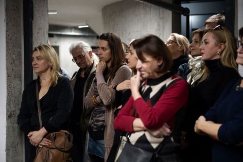 Wernisaż wystawy Wojciecha Pukocza "Więcej niż 1000 słów" (22.11.2019), fot. Małgorzata Kujda, © Muzeum Współczesne Wrocław, 2019.