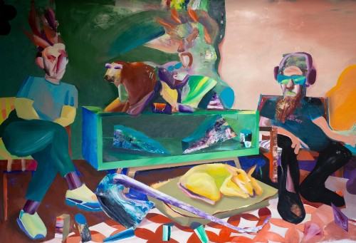 Ambasadorowie, olej na płótnie, 2022