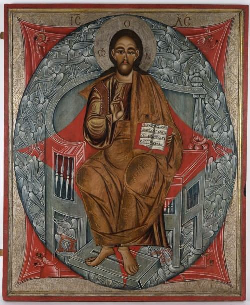 Nadia Wywiórska ASP Kraków, Chrystus Pantokrator, stan po konserwacji i restauracji. Fot. Paweł GąsiorChrystus Pantokrator, stan po konserwacji i restauracji Fot. Paweł Gąsior