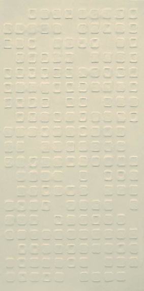 „code II”, technika mieszana, płótno, 100x200 cm, 2009