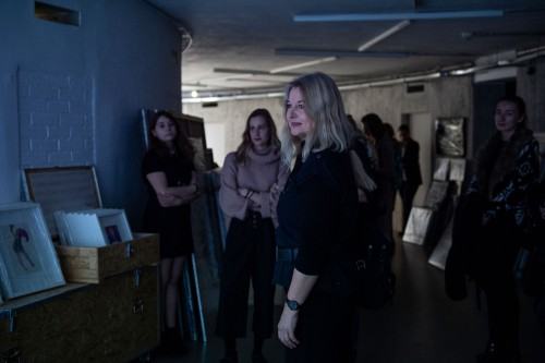 Wernisaż wystawy Wojciecha Pukocza "Więcej niż 1000 słów" (22.11.2019), fot. Małgorzata Kujda, © Muzeum Współczesne Wrocław, 2019.