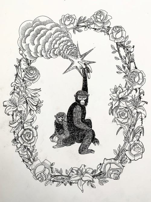 Rebeliant, 30x40, rysunek, akwarela na papierze, 2020