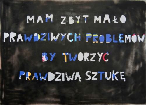 wystawa pt."Pracownia Słowa i Obrazu", praca Lidii Wojtasik
