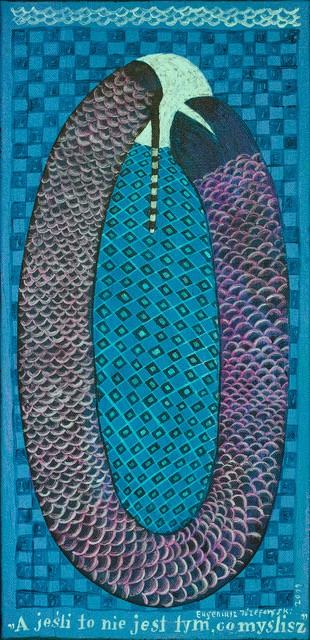 Eugeniusz Józefowski, A jeśli to nie jest tym co myślisz akryl na płótnie, 24 x 50 cm, 2019