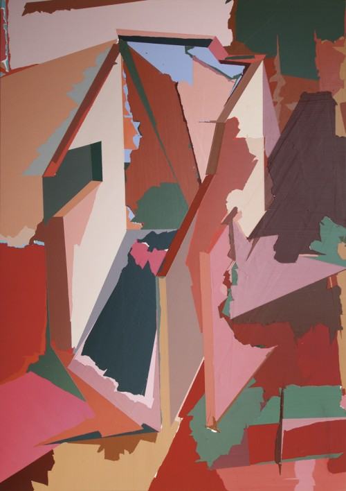 Anna Kołodziejczyk: Wnętrze Pawilonu - akryl na płótnie, 2010