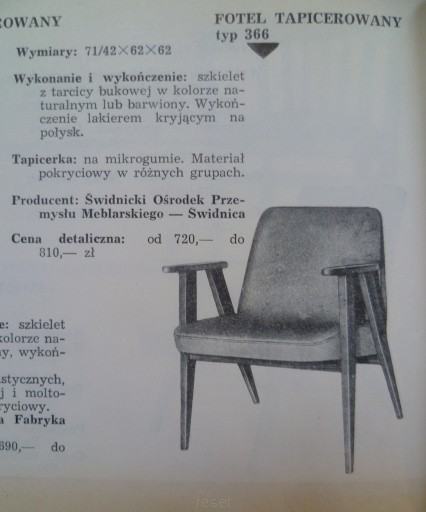 Józef Chierowski, krzesło 366