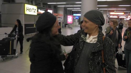 Powitanie gości z Izraela na lotnisku Chopina w Warszawie