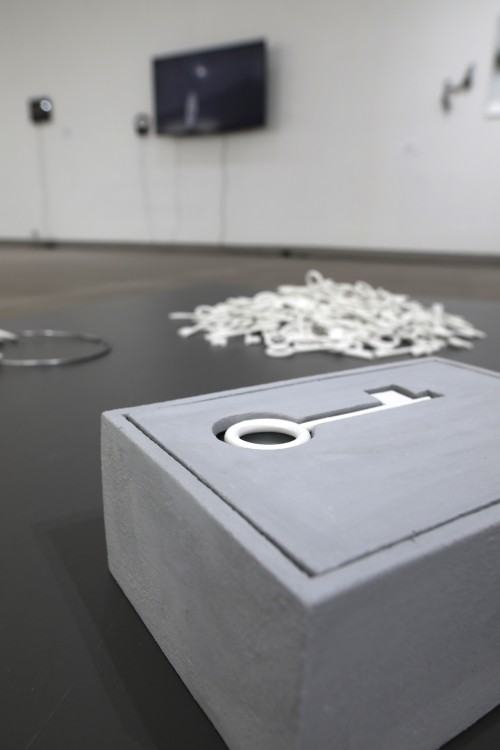 Sandra Majecka "W poszukiwaniu" (detal) / wystawa Granice Ekspozycji / fot. Adam Abel