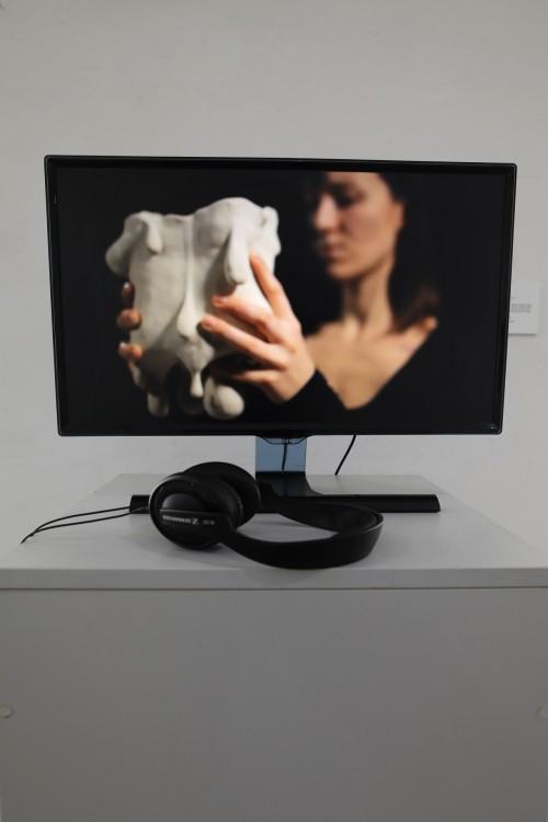 Antonina Wolska "Po cichu" (fragment projektu, wideo)  / wystawa Granice Ekspozycji / fot. Adam Abel